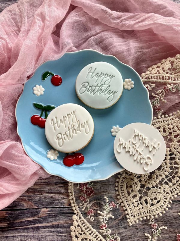 Happy Birthday Cookie Stamp Happy Birthday Cookie Stamp