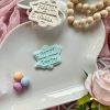 Hoppy Easter Sign Cookie Cutter and Fondant Stamp Embosser