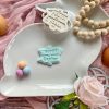 Hoppy Easter Sign Cookie Cutter and Fondant Stamp Embosser