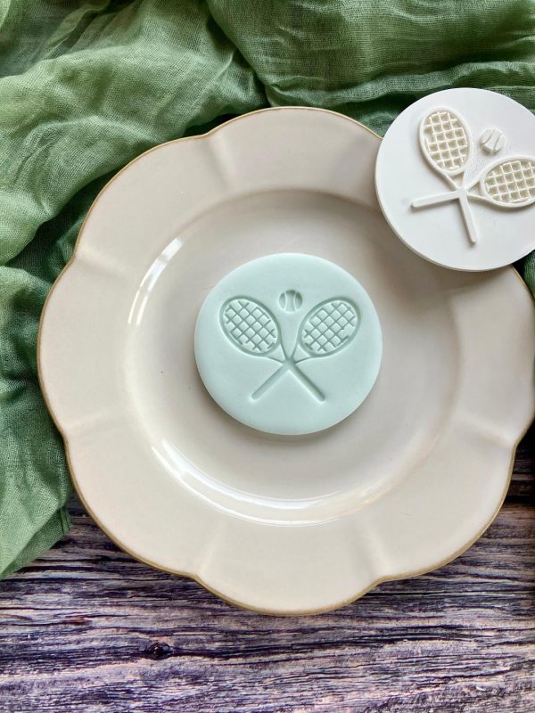 Tennis Rackets Cookie Stamp Tennis Rackets Cookie Stamp