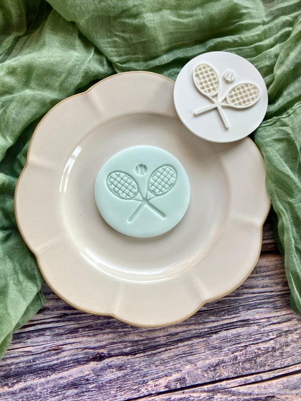 Tennis Rackets Cookie Stamp Tennis Rackets Cookie Stamp