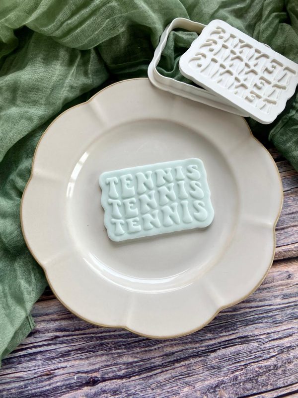 Tennis Tennis Tennis Cookie Cutter and Fondant Embosser Tennis Tennis Tennis Cookie Cutter and Fondant Embosser