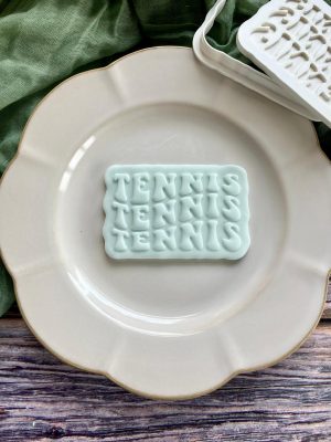 Tennis Tennis Tennis Cookie Cutter and Fondant Embosser