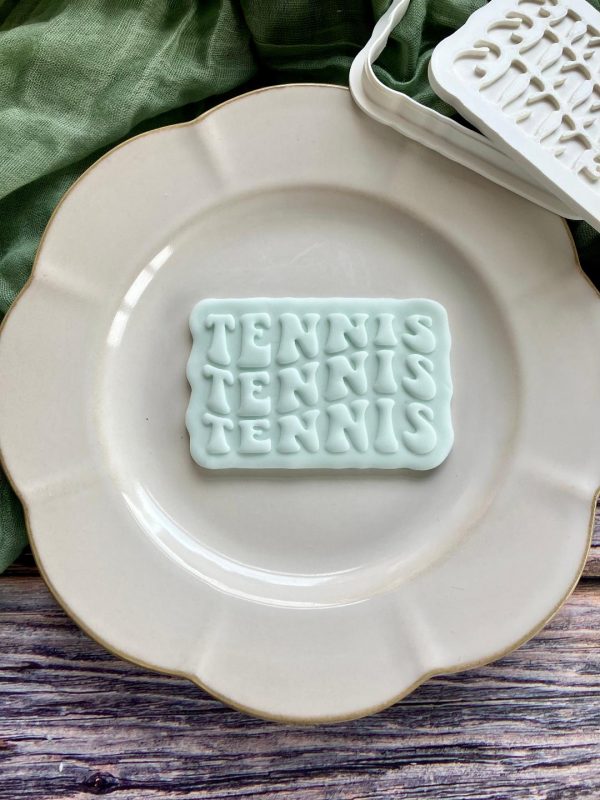 Tennis Tennis Tennis Cookie Cutter and Fondant Embosser Tennis Tennis Tennis Cookie Cutter and Fondant Embosser