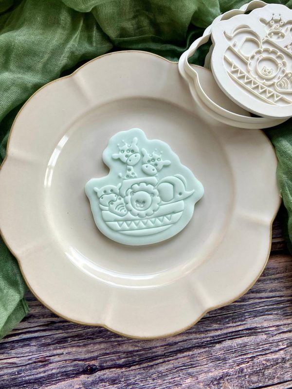 Noah's Ark Cookie Cutter and Fondant Embosser Noah's Ark Cookie Cutter and Fondant Embosser