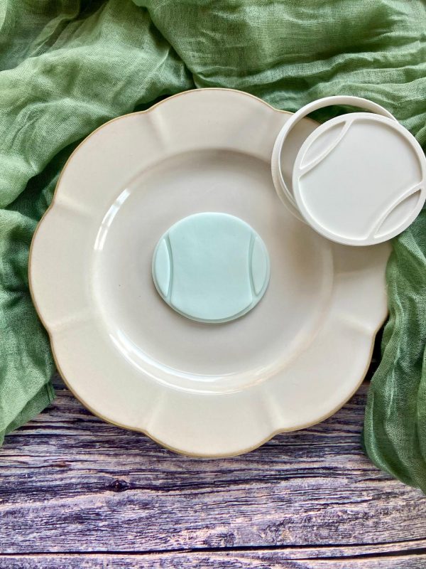 Tennis Ball Cookie Cutter and Fondant Stamp Tennis Ball Cookie Cutter and Fondant Stamp