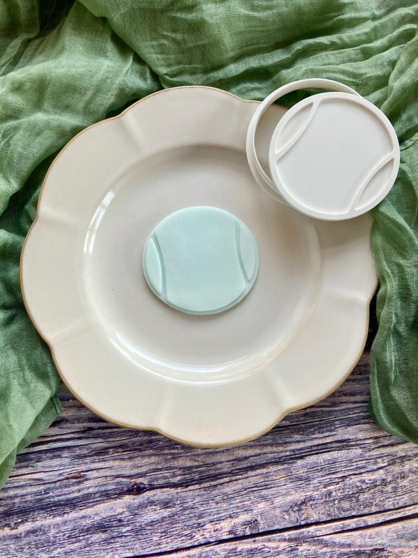 ball 2 Tennis Ball Cookie Cutter and Fondant Stamp, Sport, Sports, Tennis