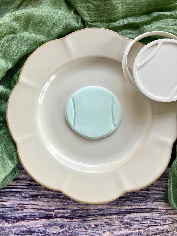 Tennis Ball Cookie Cutter and Fondant Stamp Tennis Ball Cookie Cutter and Fondant Stamp