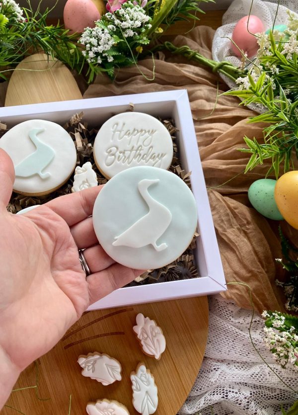 bday goose 2 Goose Fondant Stamp Embosser, Geese, One Silly Goose, Farm, Bird, Duck