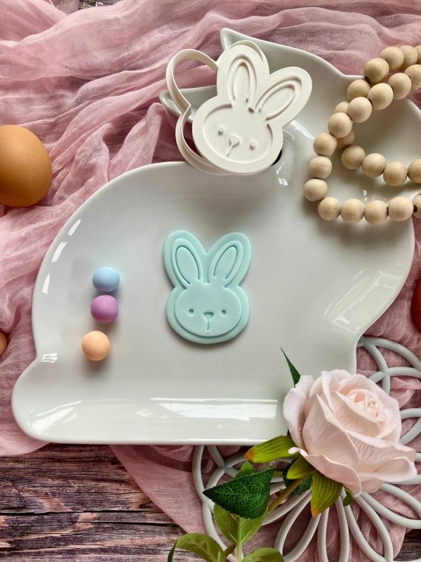Easter Bunny Cookie Cutter and Fondant Embosser