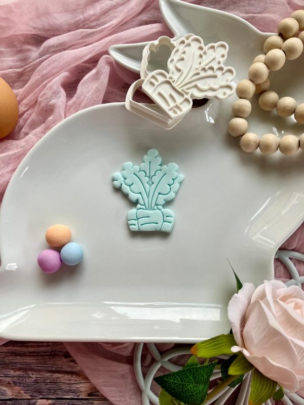 Carrot Cookie Cutter and Fondant Stamp Embosser