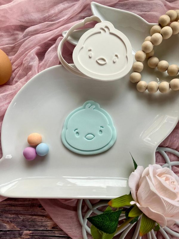 Easter Chick Cookie Cutter and Fondant Embosser, Cute Chick, Farm Theme, Spring