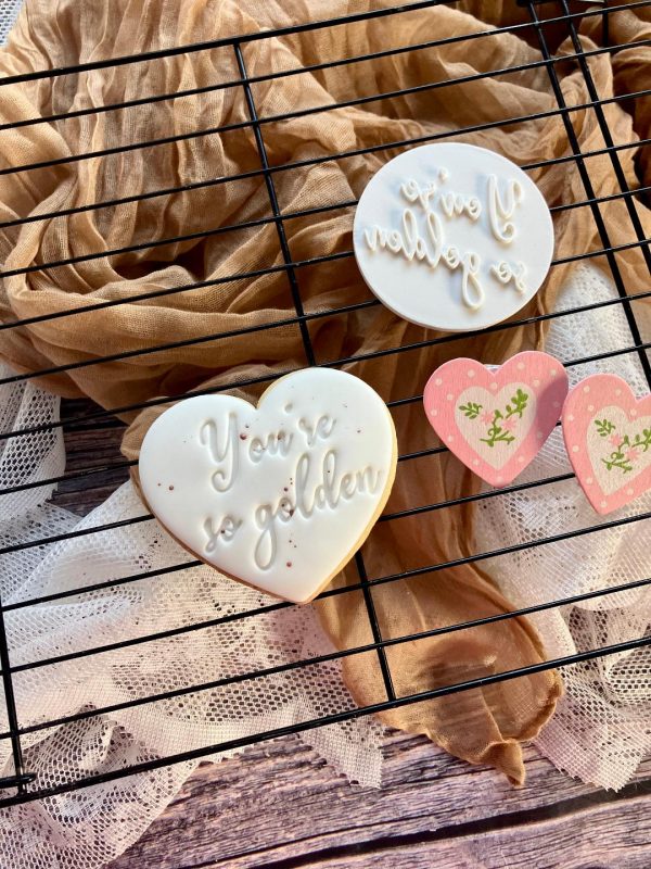 golden 2 You're So Golden Cookie Stamp, Golden Wedding, Thank You Teacher, Gold