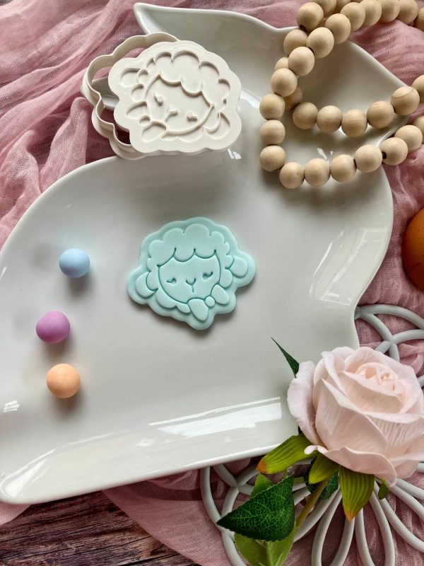Easter Lamb Cookie Cutter and Fondant Embosser