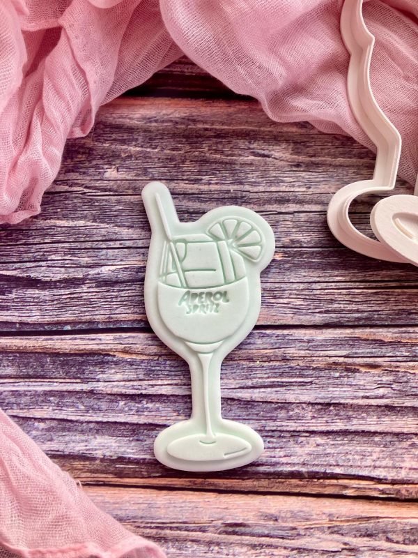 Aperol Spritz Cookie Cutter and Fondant Embosser Aperol Spritz Cookie Cutter and Fondant Embosser