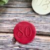 80b Eighty Fondant Stamp Embosser, 80, Eightieth, 80th Birthday, VE Day