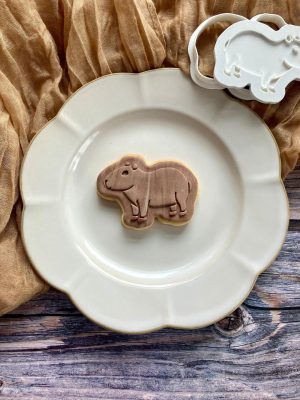 Capybara Cookie Cutter and Fondant Embosser