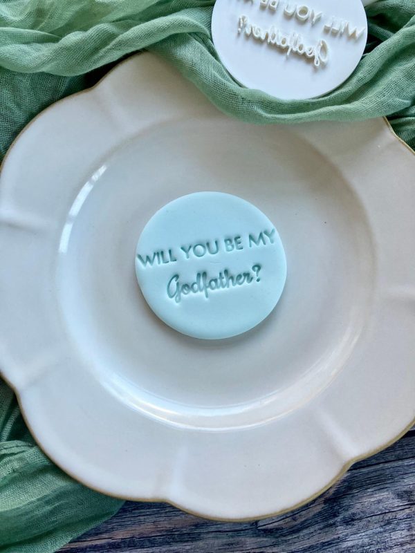 Will You Be My Godfather Cookie Stamp Will You Be My Godfather Cookie Stamp