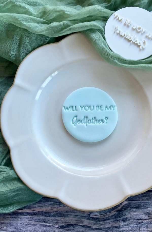 Will You Be My Godfather Cookie Stamp Will You Be My Godfather Cookie Stamp