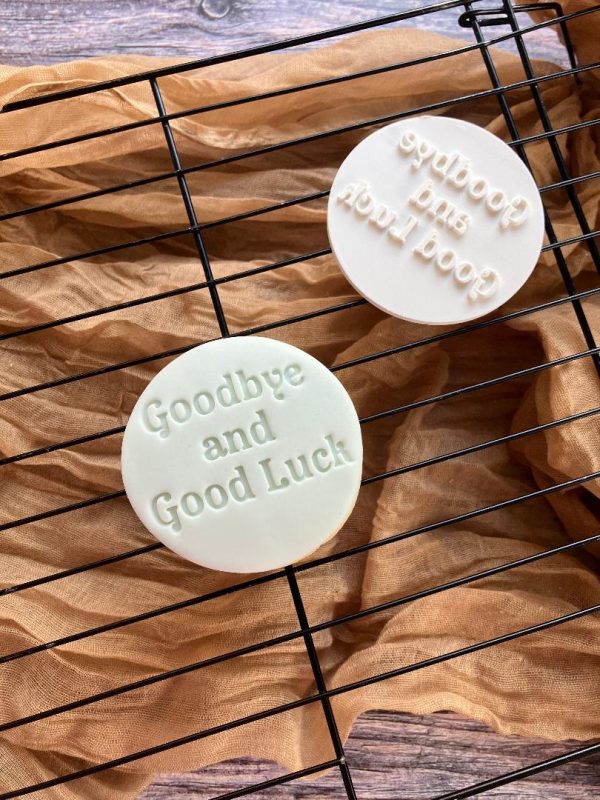 Glass Cookie Cutter and Fondant Stamp Embosser