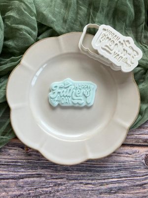 Happy Father's Day Cookie Cutter and Fondant Embosser