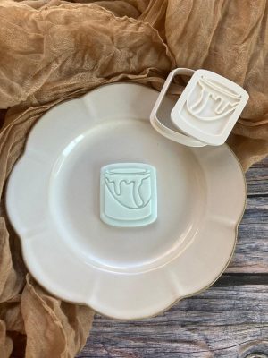 Paint Tin Cookie Cutter and Fondant Embosser