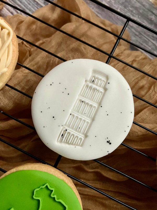 Leaning Tower of Pisa Cookie Stamp
