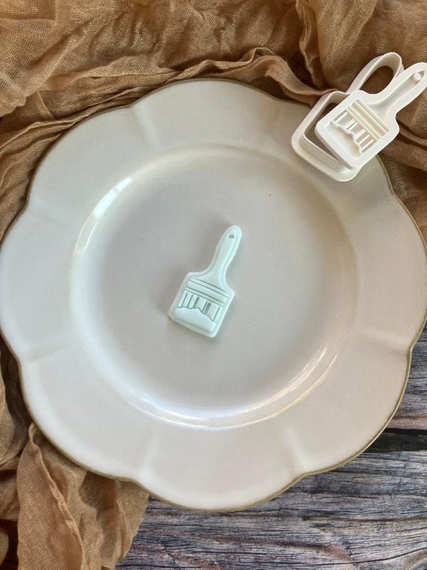 Paint Brush Cookie Cutter and Fondant Embosser