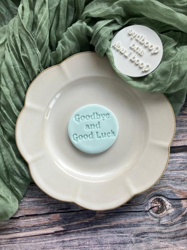 Goodbye and Good Luck Cookie Stamp, Leaving, Retiring, Retire,Retirement, New Job