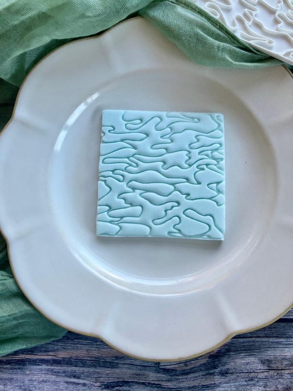 Camouflage Pattern Fondant Stamp Embosser, Camo, Army, Soldier, Combat, War, VE Day