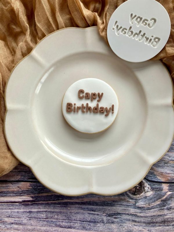 Capy Birthday Fondant Stamp Embosser