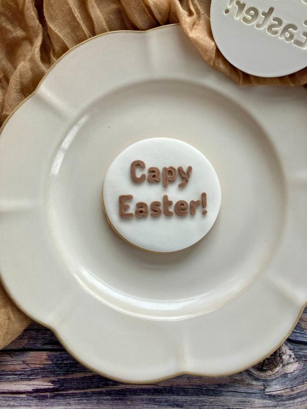 Capy Easter Fondant Stamp Embosser, Capybara, Easter Pun, Funny Easter