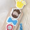 Crown Cookie Cutter and Fondant Stamp Embosser, King, King For The Day, Father's Day