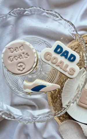 Dad Goals Cookie Stamp, Father's Day, Fathers Day, Football, Soccer, Sport