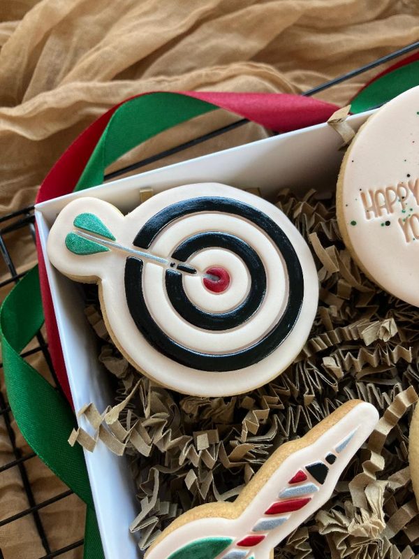 Dart Board and Dart Cookie Cutter and Fondant Embosser, Father's Day, Dart, Sport, Hobby, Target