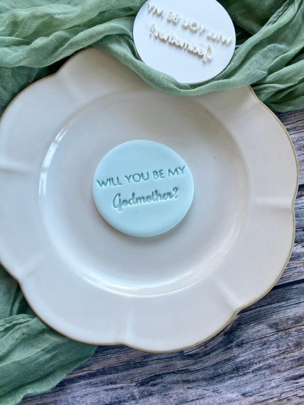 Will You Be My Godmother Cookie Stamp Will You Be My Godmother Cookie Stamp
