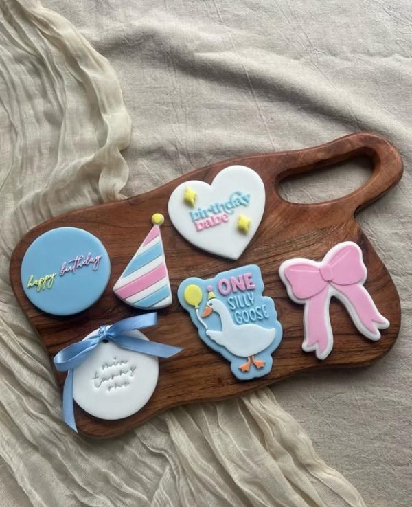 One Silly Goose Cookie Cutter and Fondant Embosser, 1, 1st Birthday, First, Cute Bird