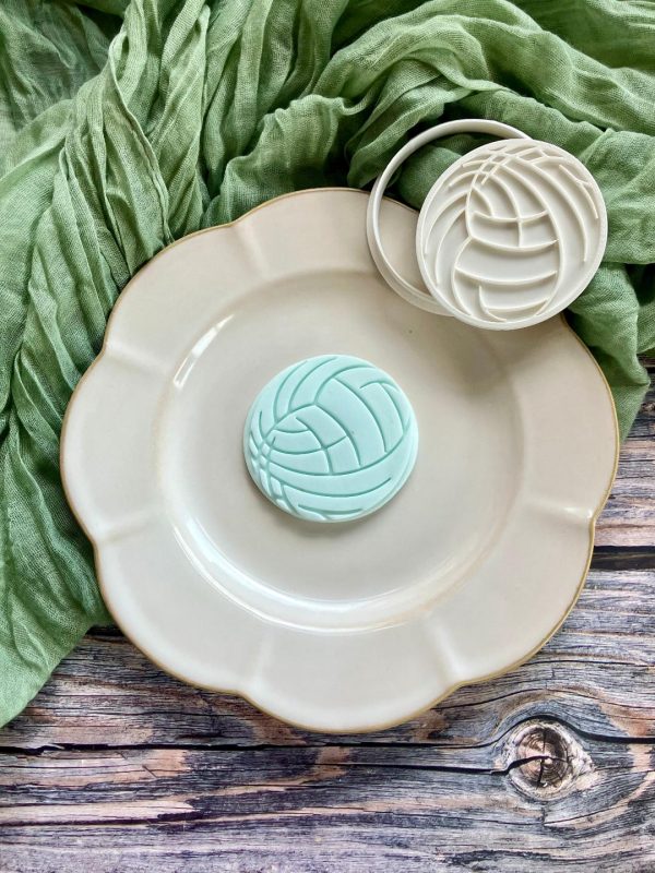 Netball Cookie Cutter and Fondant Stamp, Sport, Sports, Netball, Ball