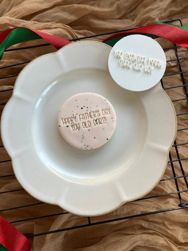 Happy Father's Day You Old Dart Cookie Stamp