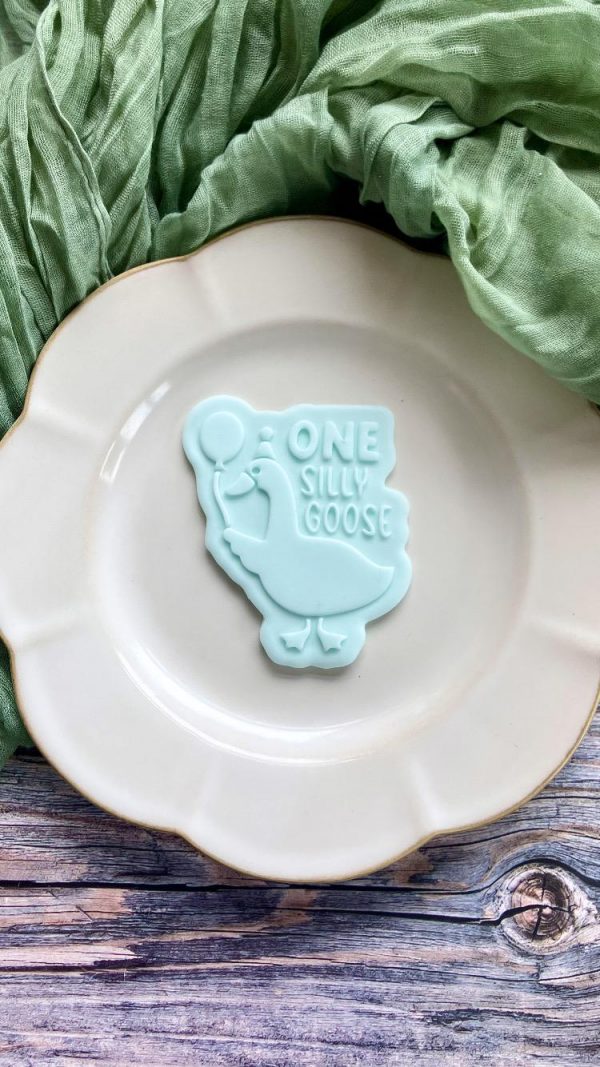 One Silly Goose Cookie Cutter and Fondant Embosser
