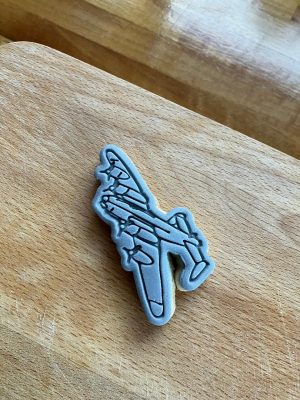 War Plane Cookie Cutter and Fondant Stamp
