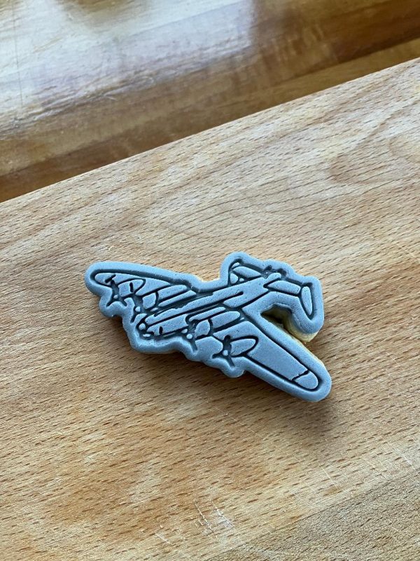 War Plane Cookie Cutter and Fondant Stamp