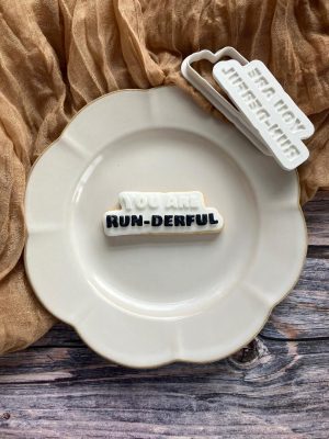 You Are Run-derful Cookie Cutter and Fondant Stamp Embosser