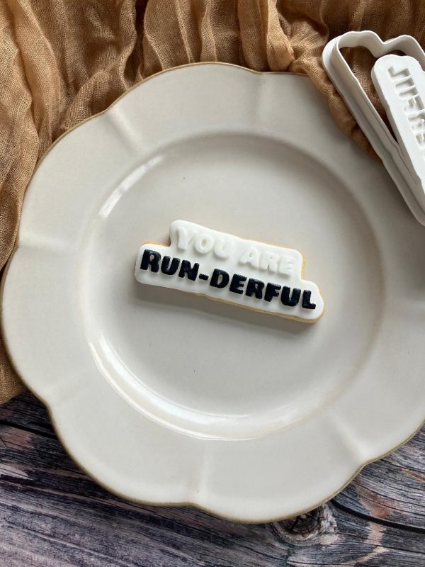 You Are Run-derful Cookie Cutter and Fondant Embosser, Father's Day, Sport, Run, Running, Runner, Wonderful