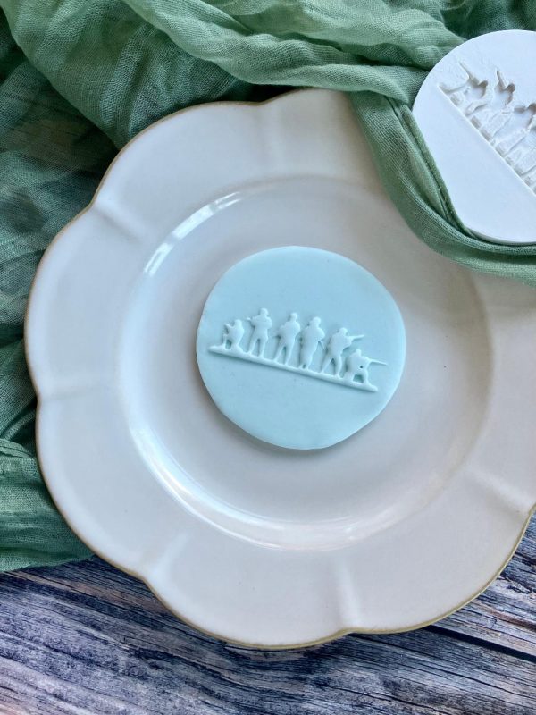 Soldiers Fondant Stamp Embosser Soldiers Fondant Stamp Embosser