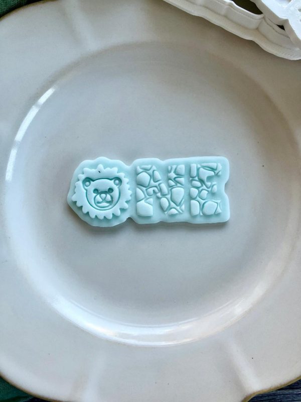 wild one Wild One Cookie Cutter and Fondant Embosser, First Birthday, 1, 1st, Safari, Lion, Animal
