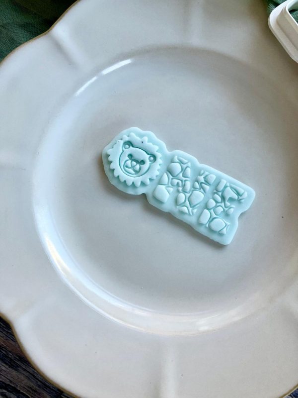 wild one 2 Wild One Cookie Cutter and Fondant Embosser, First Birthday, 1, 1st, Safari, Lion, Animal