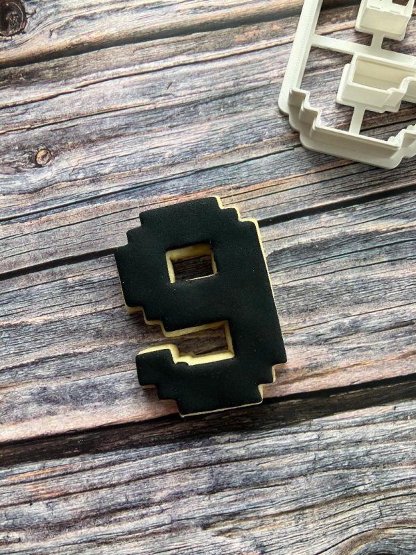 Minecraft Style Number Cookie Cutter Minecraft Style Number Cookie Cutter