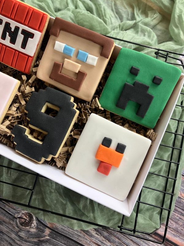 9a Minecraft Style Number Cookie Cutter, Pixel Number, Gaming