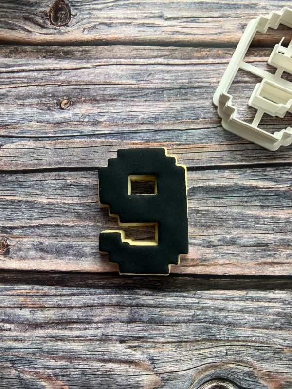 Minecraft Style Number Cookie Cutter Minecraft Style Number Cookie Cutter